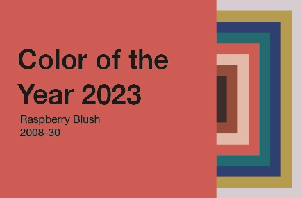 2023年度色彩 - Raspberry Blush 覆盆子紅